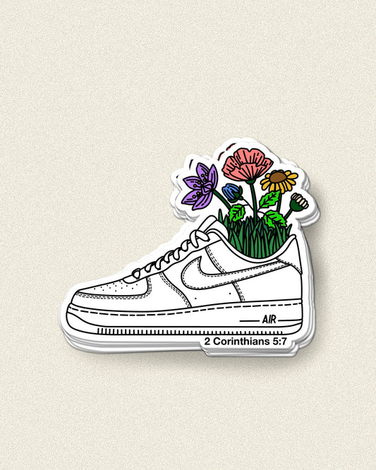 WALK BY FAITH-STICKER (AF1)